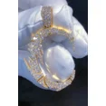 thumbnail image 2 of 2Ct Round Cut White Moissanite Women's Drop Earrings 14K Yellow Gold Plated, 2 of 2