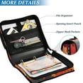 thumbnail image 4 of ALAZA Zipper Binder Autumn Trees 3 Ring Trapper Keeper File Folder Organizer Bag, 4 of 8