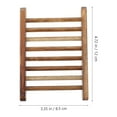 thumbnail image 3 of 4pcs Wood Soap Holder Bathroom Wooden Trays Bathtub Shower Dish Accessories Soap Dish, 3 of 6