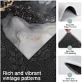 thumbnail image 3 of Black White Gold Marble Pattern Kitchen Rugs Sets Of 3,Kitchen Runner Rugs Non Skid Washable,Decorative Kitchen Floor Mats for Kitchen,Sink,Laundry,17"x30"+ 17"x47" + 17"x59", 3 of 6
