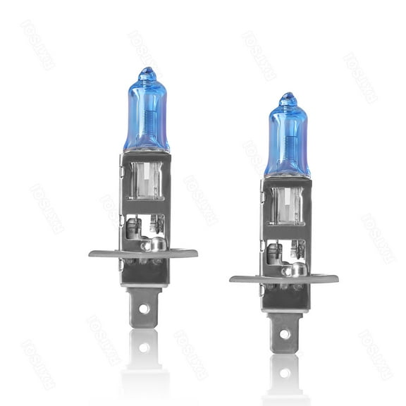 2x H1 Halogen 100W 12V Low/High-Beam Headlight/Fog Car Bulbs Warm White Glass