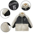 thumbnail image 4 of Esaierr 1-6 Years Boys Fleece Jacket for Kids Toddler,Fall Winter Cotton-Padded Short Outerwear,Sherpa Fuzzy Warm Coats, 4 of 9