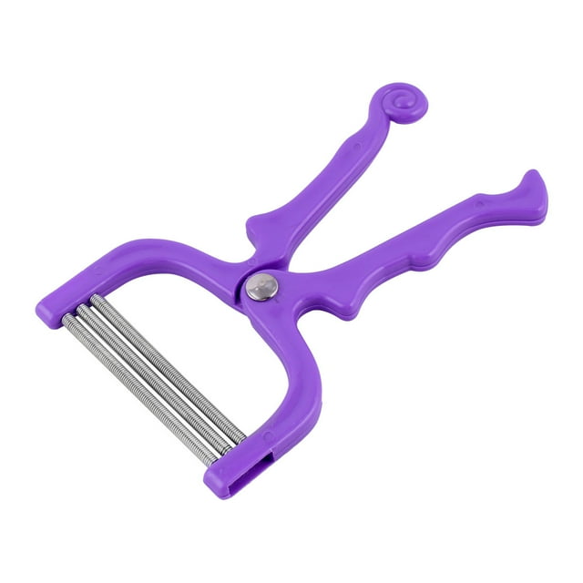 Unique Bargains Épilateur pour Femmes en Acier Inoxydable avec Poignée en ABS, Outil pour Épiler le Corps et le Visage, Violet