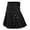 Black%GC100, variant on SJLDQY Mens Kilt Fashion Party Performance Kilt for Men Solid Color Loose Hallowmas Show Skirt