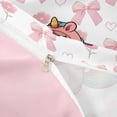thumbnail image 4 of Erosebridal Funny Unicorn Capybara Twin Bedding For Kids,Cartoon Rodent Animals Duvet Cover Set For Bowknot Girls ,Reversible Pink 2pcs,No Comforter, 4 of 6