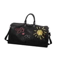thumbnail image 4 of Bolsa de viaje, bolsa deportiva, bolsa de gimnasio, bolsa para fitness, viajes de semana, gimnasio Negro, 4 of 8