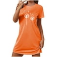 thumbnail image 1 of Vêtements de Nuit Grande Taille pour Femmes, Chemise de Nuit à Manches Courtes pour Femmes, Robe de Nuit Douce et Respirante, Robe Décontractée Confortable, 1 of 6