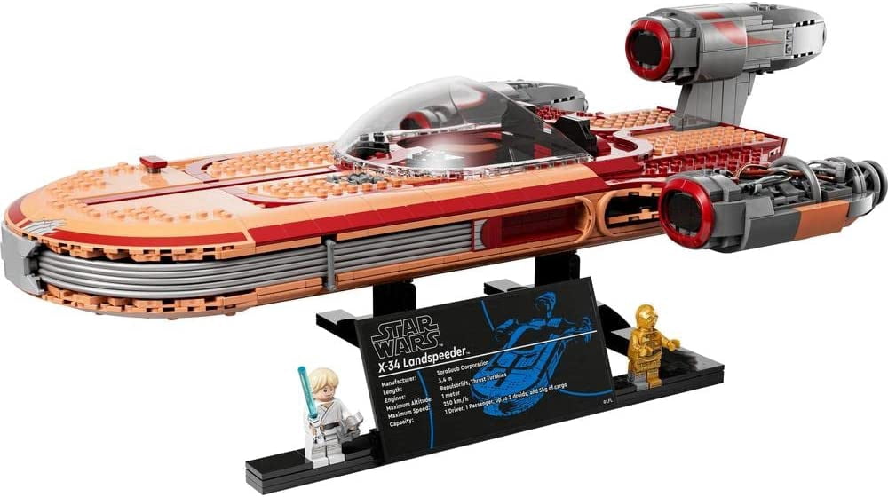 LEGO Luke Skywalker's Landspeeder 75341, Ultimate Collector Series Star Wars Building Kit for Adults