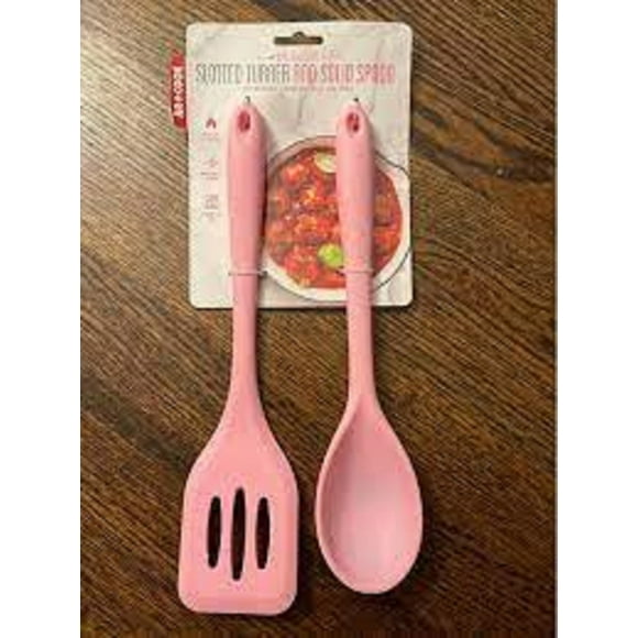 Art & Cook Ensemble de 2 Pcs en Silicone pour Louche à Soupe et Pâtes Cuisson Rose