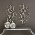 thumbnail image 3 of Uttermost Silver Branches Contemporary Iron Wall Art in Silver (Set of 2), 3 of 3