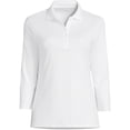 thumbnail image 3 of Lands' End Women's 3/4 Sleeve American-Grown Supima Cotton Polo Shirt, 3 of 3