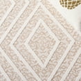 thumbnail image 5 of SAFAVIEH Global Dahila Diamond Indoor/Outdoor Area Rug, Light Beige/Brown, 5'3" x 7'6", 5 of 10
