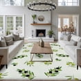 thumbnail image 4 of Spring Botanical Area Rug 8x10 Washable Rug Non Slip Green Olive Berry Branches Leaves Fruit Large Area Rug Soft Stainresistant Indoor Floor Carpet for Living Room Bedroom Home Office Dining Room, 4 of 8