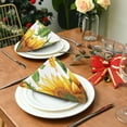thumbnail image 3 of Napkin Satin Napkin 20*20Inchx6 Kitchen Towel Dinner Plate Towel Decorative Towel Napkin Tea Towel Suitable For Kitchen Table Large Yellow Sunflower, 3 of 8