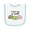 White and Light Blue, variant on Inktastic I Love You So Mochi Baby Terry Cloth Bib