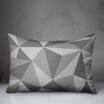 thumbnail image 2 of Creative Products Gray Geometric Shapes Pattern 14x20 Spun Poly Pillow, 2 of 2