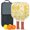 Brick-red-3, variant on Pickleball Paddles Set Of 2, Fiberglass Surface, Daisy Floral Print, 4 Balls & Bag