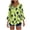 Green, variant on Kezqiaxn 3/4 Length Sleeve Womens Tops Ruffled V-Neck Button Down Shirts Dressy Work Blouses Women's Clothing