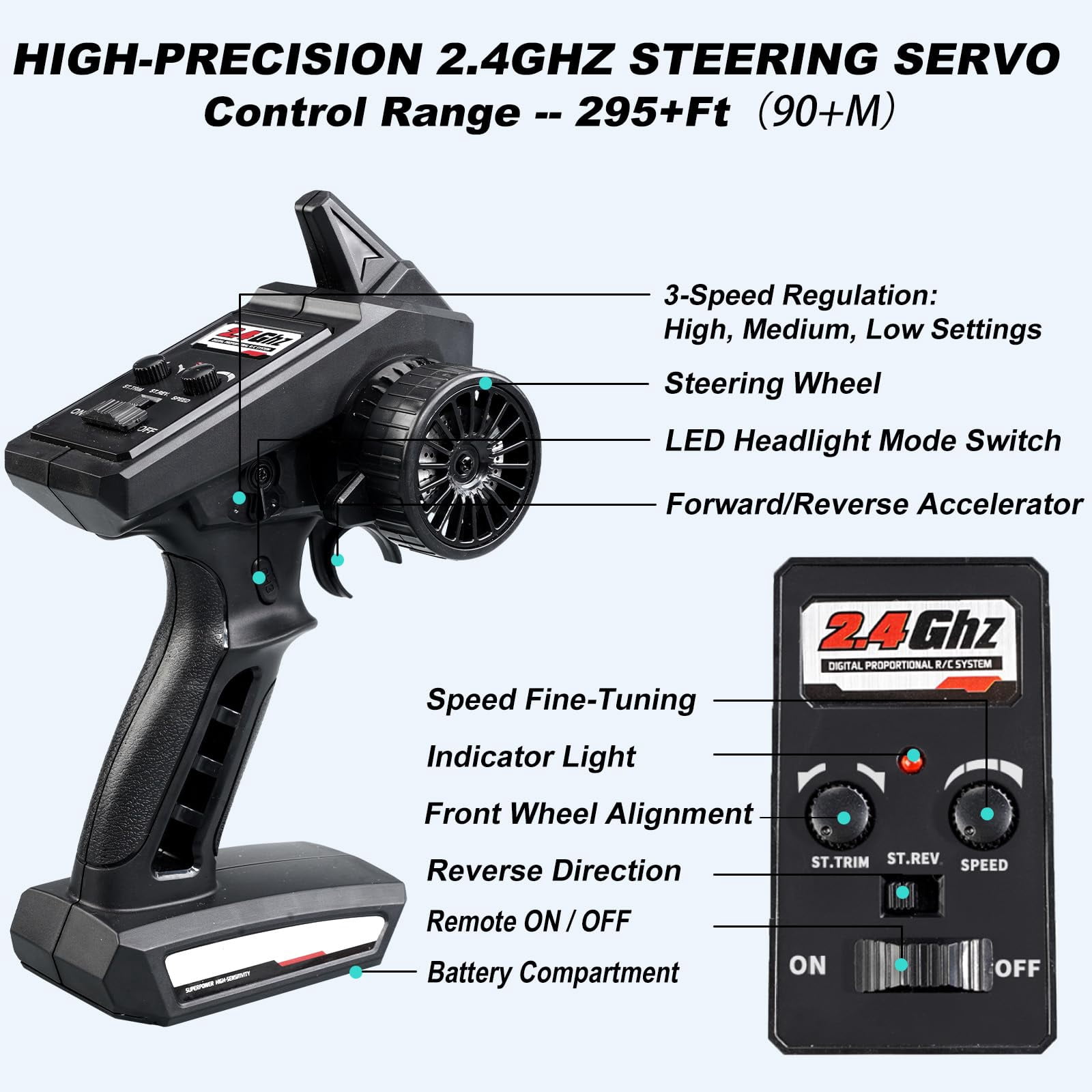 1:16 Scale All-Terrain RC Car for Adults, 38+KM/H High Speed 4WD Off-Road Remote Control Truck with 2 Rechargeable Batteries and Interchangeable car shells