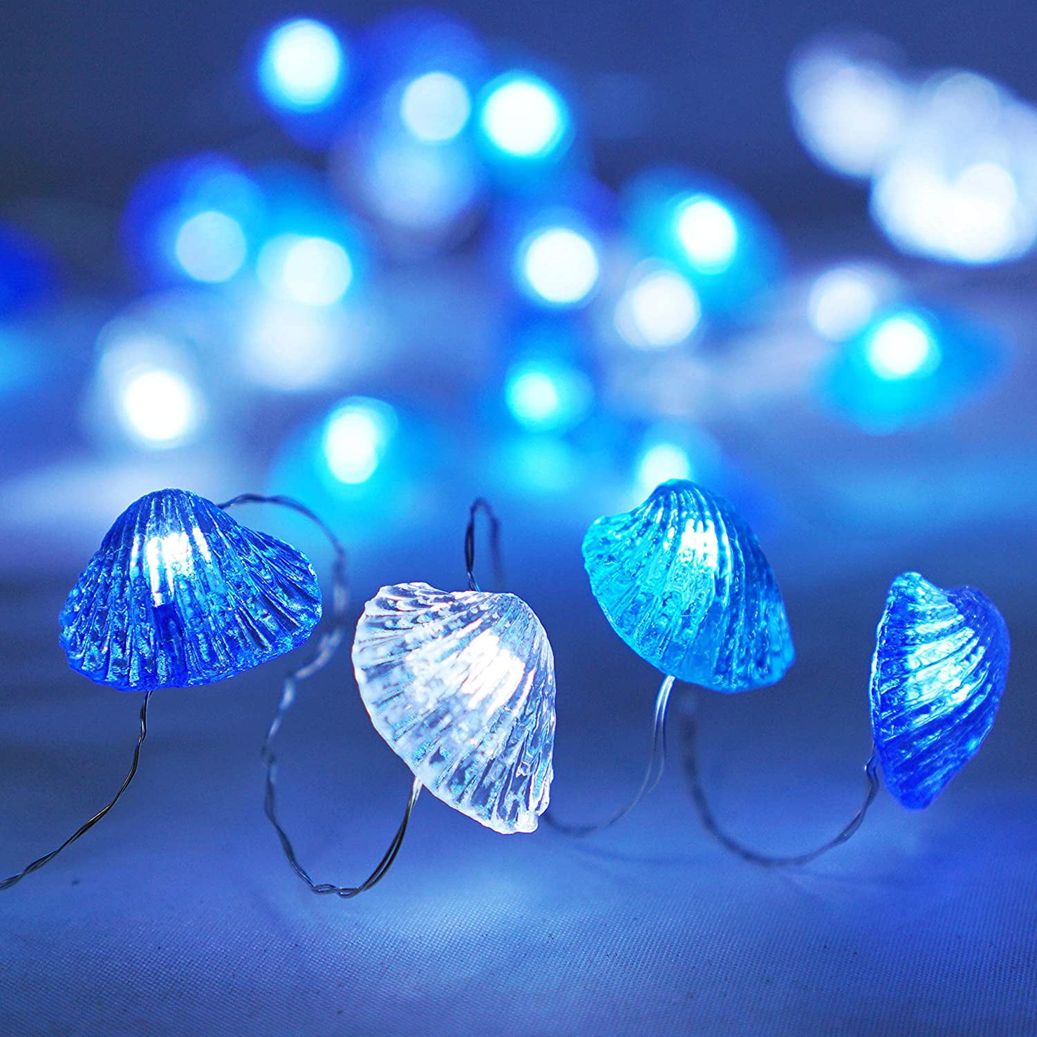 Seashell Decorative String Lights 40led 13 85ft Beach Theme Lights With Remote Timer Usb Powered Warm White Waterproof Ocean Natural Fairy Lights For Bedroom Party Outdoor Wedding Holiday Walmart Com