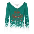 thumbnail image 4 of Offres Flash! Aqestyerly Haut de Noël à Manches Longues pour Femmes, Col en V, Mode Décontractée, 4 of 4