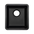 thumbnail image 3 of 16" x 18" Quartz Kitchen Sink, Single Bowl Sink, Drop-in Sink, Undermount Sink, Granite Kitchen Sink, Galaxy Black Kitchen Sink, Lexicon Platinum LP-1618-K-SO, 3 of 12