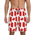 thumbnail image 1 of Fotbe Canada Pantalones Cortos de Pijama para Hombre, Ropa de Dormir, Pantalones de Pijama Cortos para Hombre-Small, 1 of 6