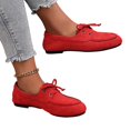 thumbnail image 5 of Willtoo Loafers for Women Slip On Closed Toe Casual Work Flats Shoes Non Slip Business Comfortable Dressy Office Loafer with Bow, 5 of 5