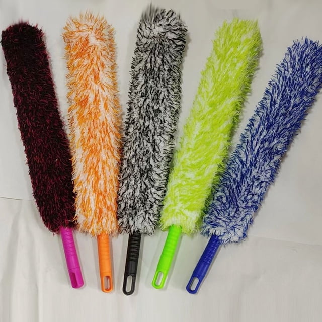 maskred Steel Wheel Hub Brush For Easy Specially Designed For Car Wheels Fits Outside And Easily Orange white 40CM
