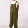 thumbnail image 2 of Gerichy Women's Overalls Jumpsuits Casual Loose Adjustable Straps Wide Leg Long Pant with Pockets Womens Washed Bib Jeans Overalls Casual Ripped Jumpsuits Rompers, 2 of 5
