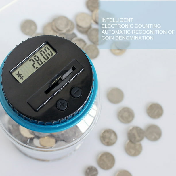 Coiry Digital Counting Money Jar with LCD Counter Coin Counter Bank Money Counting Jar Walmart.ca