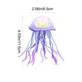 thumbnail image 3 of Clear Jellyfish Decor, Floating Artificial Jellyfish Ornament for Fish Tank Aquarium, Swims with Water Flow, Blue, 4.53 x 2.56 Inch, 3 of 7