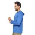 thumbnail image 3 of Expert Brand USA-Made Men's Athletic Heather Hoodie Shirt, Dark Heather Royal Blue, XL, 3 of 6