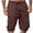 Wine -BU21, variant on Nestiefly Mens Cargo Shorts Elastic Waist Drawstring Casual Work Outdoor Short Lightweight Summer Shorts with Multi Pocket Royal Blue M