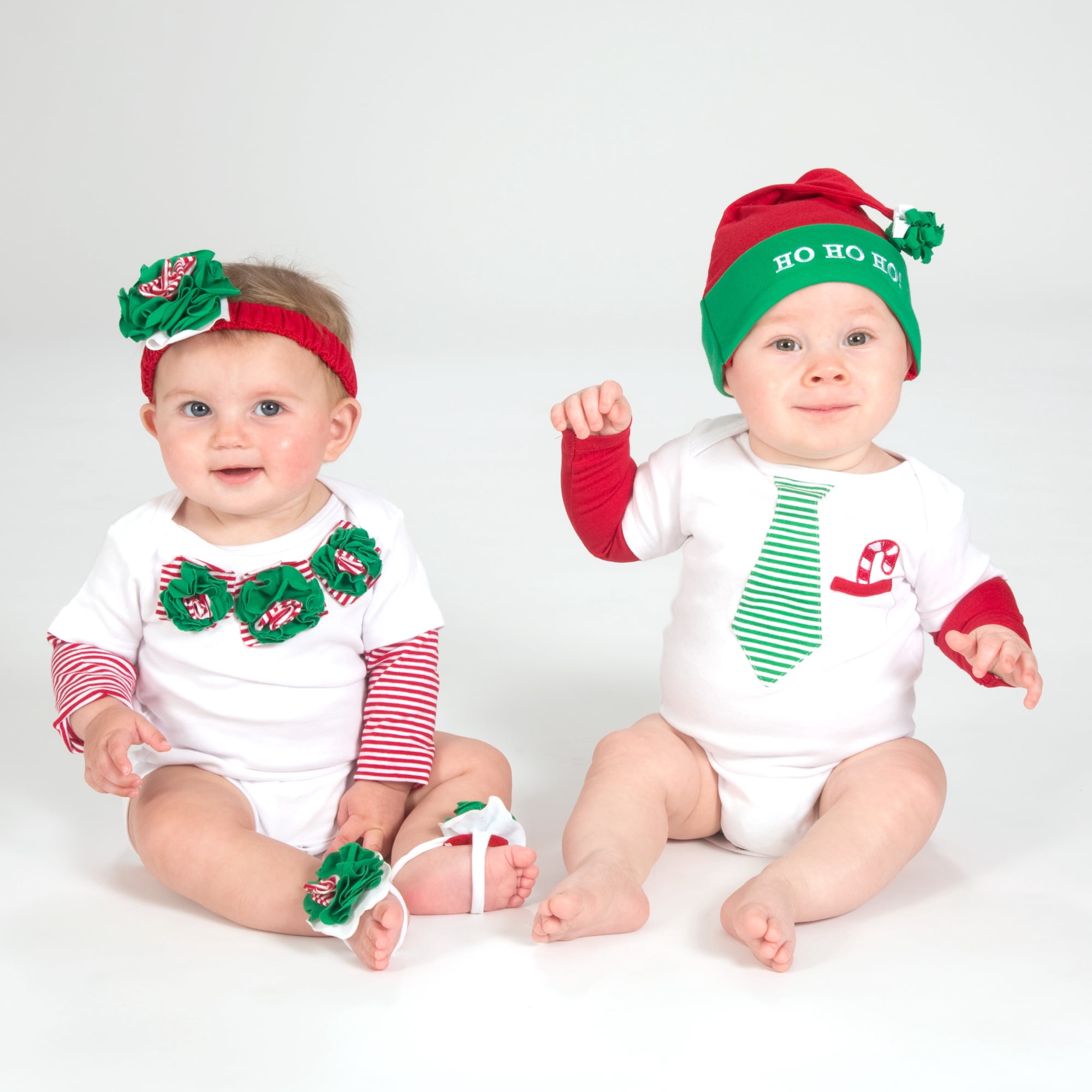 Pavilion Gift Company - Peppermint - Long Sleeve Onesie (3-6 Months)