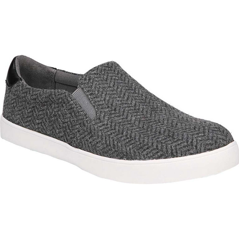 Women s Dr. Scholl s Madison Grey Black Herringbone Flannel 10 M