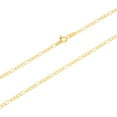 thumbnail image 5 of Nuragold 14k Real Yellow Gold Solid Figaro Link 2.25mm Chain Necklace (16"-24") Italian Jewelry for Men & Women, 5 of 10