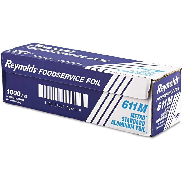 Reynolds Metro Aluminum Foil Roll, Standard Gauge, 18 x 500 ft