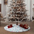 thumbnail image 5 of Daiia Rabbit In The Rain Drawing Merry Christmas Tree Skirt , Xmas Large Lace-up Tree Skirt, Santa Snowflakes Rustic Home Decorations New Year Party Farmhouse Decor-48", 5 of 7