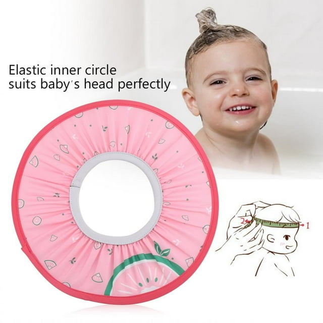 Herwey Waterproof Cloth Baby Shampooing Cap Elastic Kids Shower Bathing Protection Hat, Kids Shower Hat, Baby Shampoo Cap