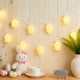 thumbnail image 5 of Guirnalda de luces decorativas de Pascua | Luces LED blancas de plástico de 10 a 20 bombillas | Brillo suave y cálido | Decoración navideña flexible para interiores y exteriores | Iluminación fes, 5 of 5