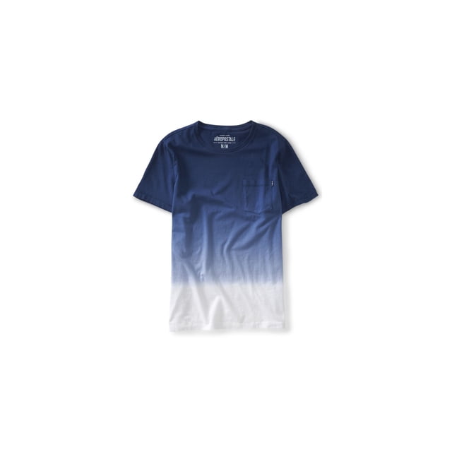 Aeropostale - Camiseta básica con bolsillo multicolor para hombre, azul, talla mediana Aeropostale Camiseta básica
