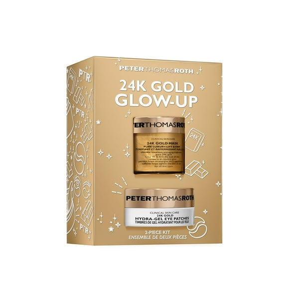Mascarilla para tratamiento de la piel Peter Thomas Roth, kit Glow-Up de oro de 24 quilates