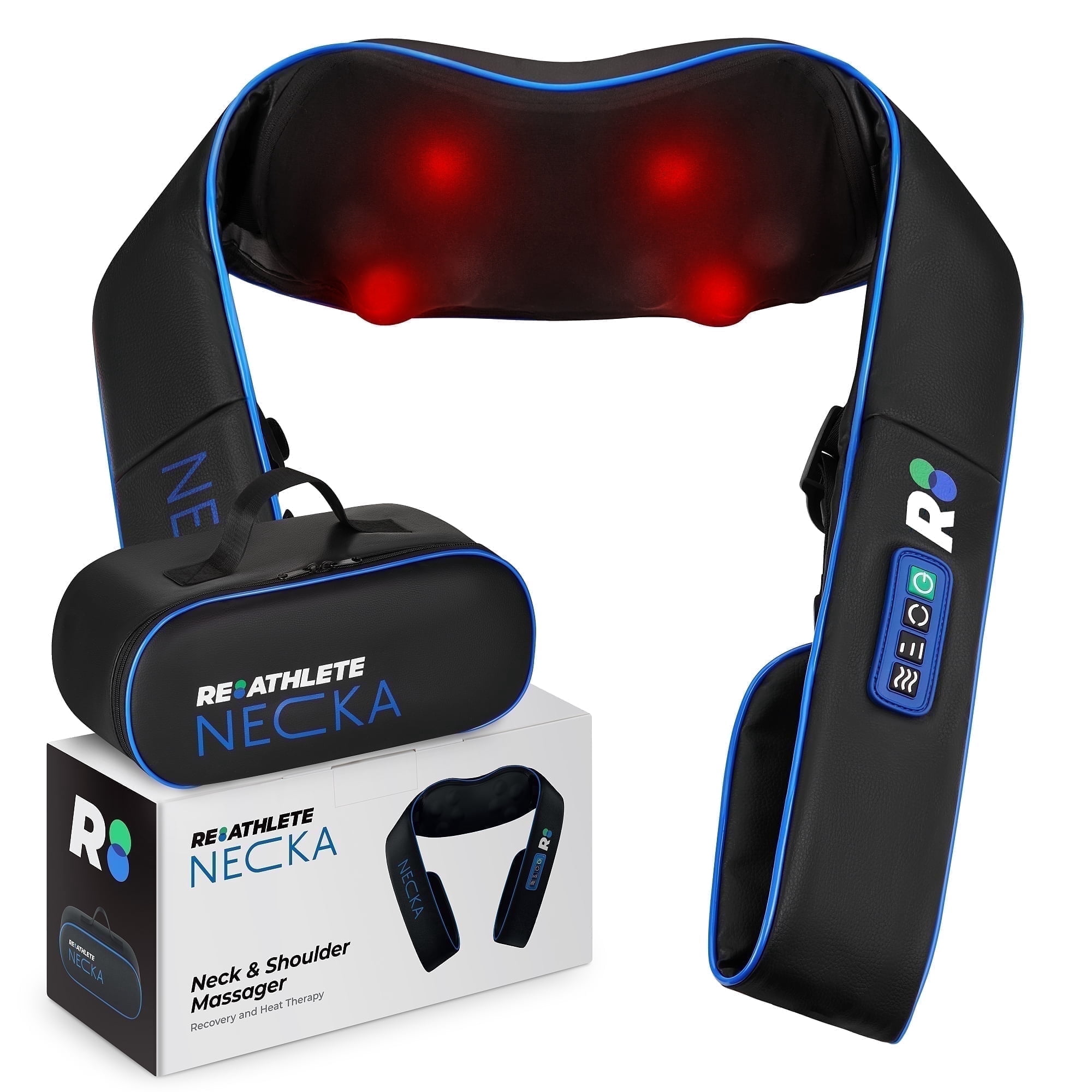 REATHLETE NECKA Electric Shiatsu Back and Neck Massager with Heat for Pain Relief