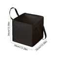 thumbnail image 3 of Rewenti Rigid Hanger Organizer With Portable Handle For Home Organization And Travel Convenience Black, 3 of 6