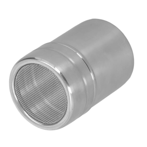 Coffee Powder Sieve Shaker Stainless Steel Cocoa Shaker Powder Sifter Cylinder With Lid Coffee