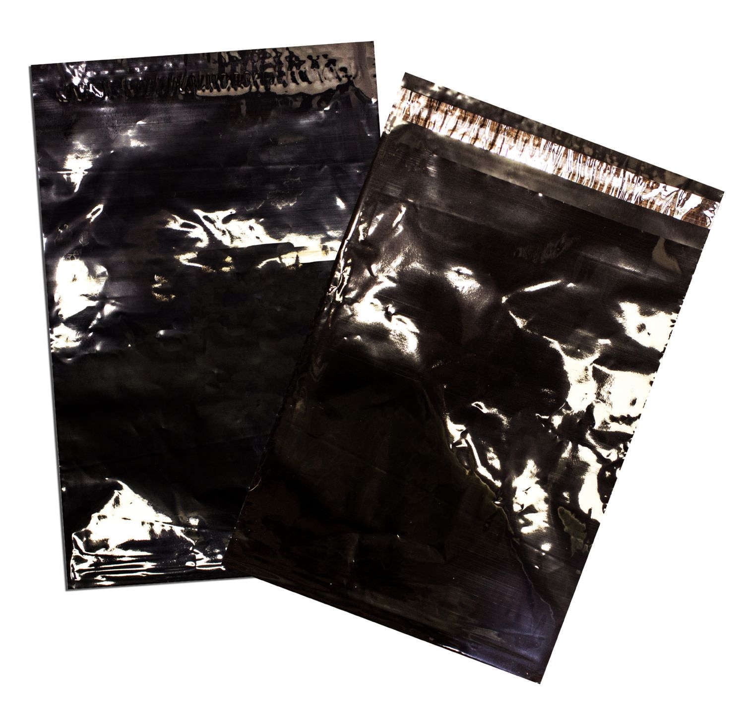 14" x19" Black FLAT POLY Mailers USPS Appproved Self Sealing Shipping