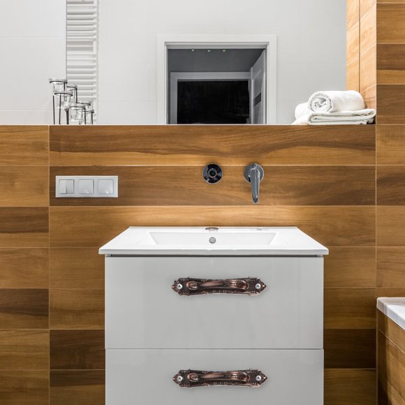 BRIGHTFUFU 2Ud Manijas Para Puertas De Madera Estilo Café Resistente Y Decorativa Para Hogar
