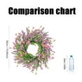 thumbnail image 2 of 50 Inch Artificial Lavender Wreath With Pink & Purple Blooms, Spring & Summer Decorative Wreath For Front Door, Wall, Window, Home, Party, Wedding, Festival Celebrations, 2 of 2