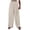 White, variant on Luvrsol Women Wide Leg Pants Solid Color Pocket Casual Wide Leg Loose Oversized Fashionable Pants, Size S-3XL
